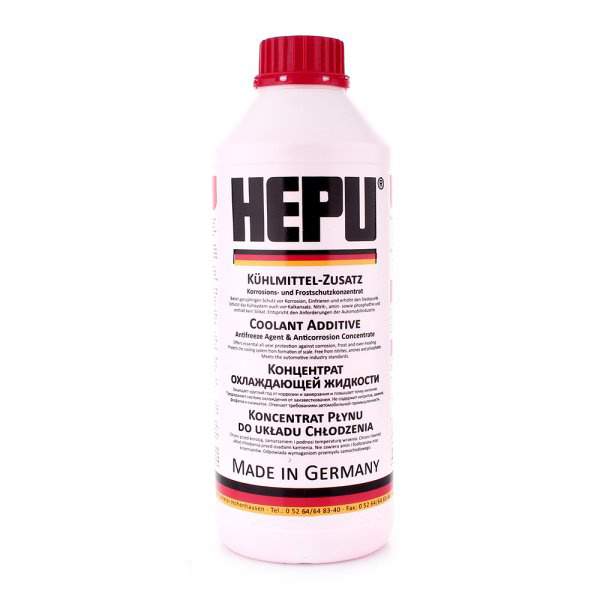 HEPU G12 концентрат антифриза 1,5 л красный